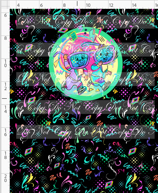 Artistic 80s-Panel-Black-Chipmunk-child