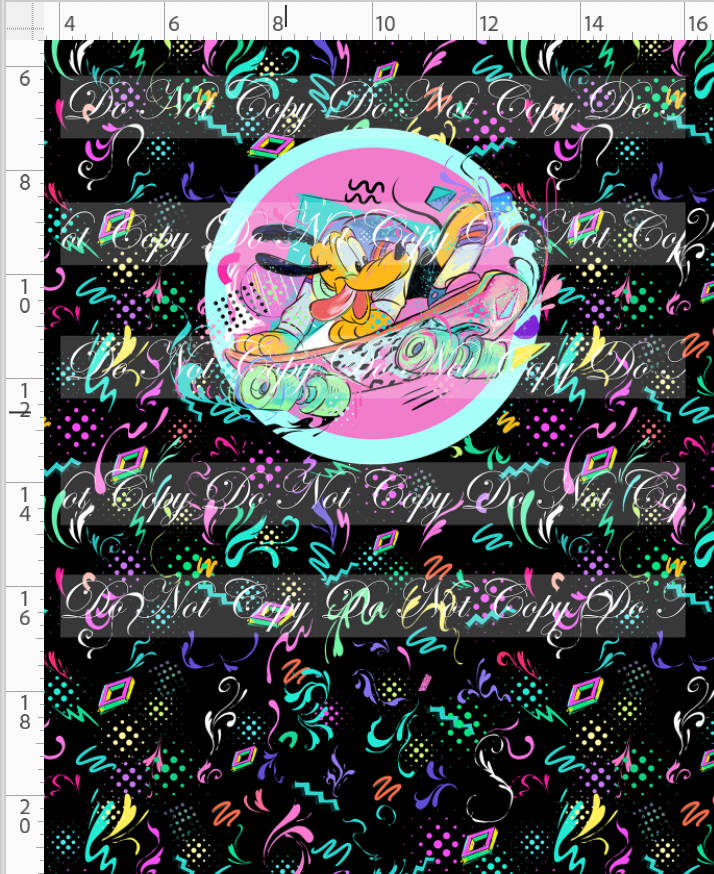 Artistic 80s-Panel-Black-Dog-child