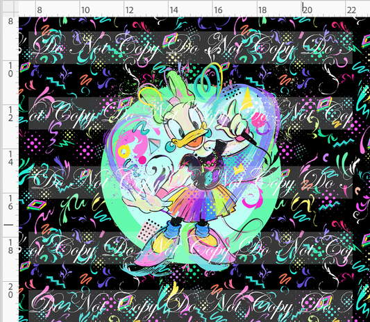 Artistic 80s-Panel-Black-Girl Duck-adult