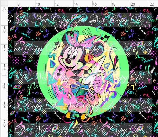 Artistic 80s-Panel-Black-Girl Mouse-adult