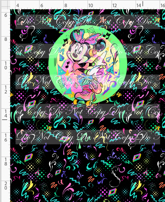 Artistic 80s-Panel-Black-Girl Mouse-child