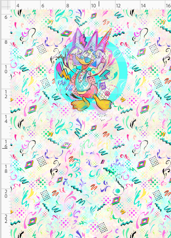 Artistic 80s-Panel-Light Pastel-Boy Duck-child