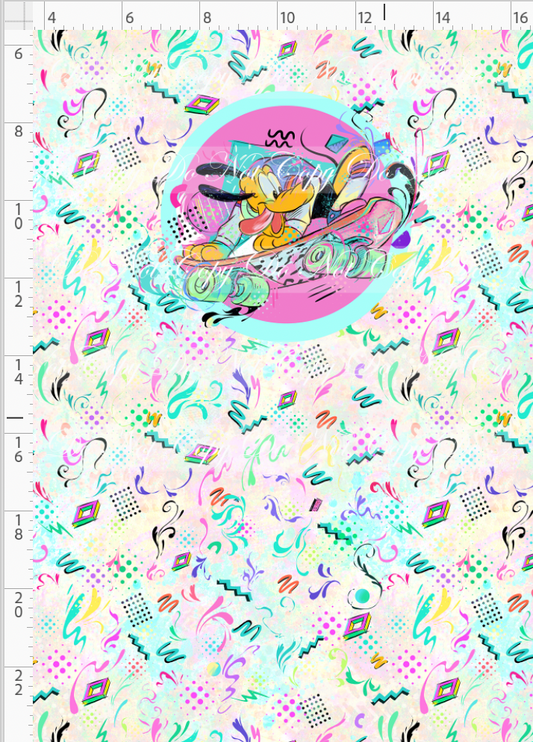Artistic 80s-Panel-Light Pastel-Dog-child