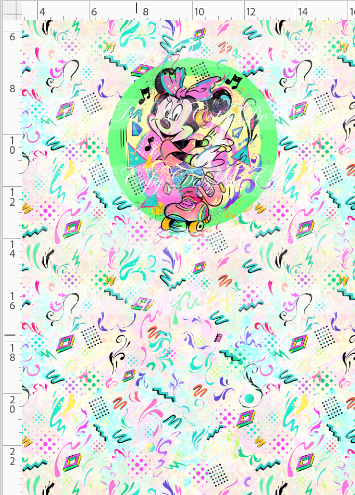 Artistic 80s-Panel-Light Pastel-Girl Mouse-child