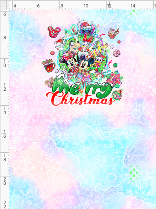 Artistic Christmas Town - Panel - Merry Christmas - child