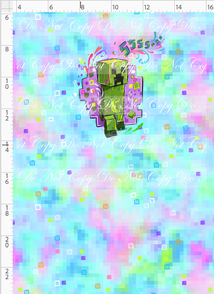 Artistic Miners - Panel - Colorful - Creeper - child