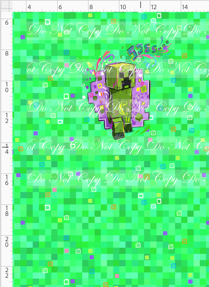 Artistic Miners - Panel - Green - Creeper - child