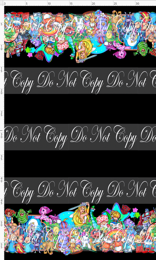 Back to the 80s - Double Border - Black