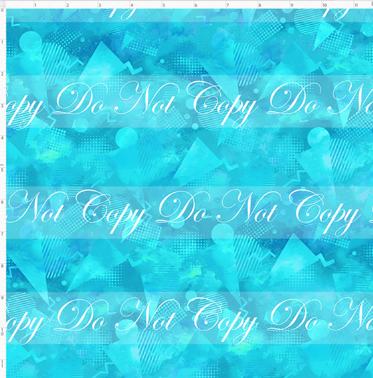 Back to the 80s - Geometric Coordinate - Teal