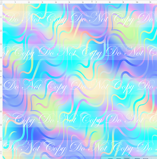 Back to the 80s - Waves Coordinate - Pastel Neon Rainbow