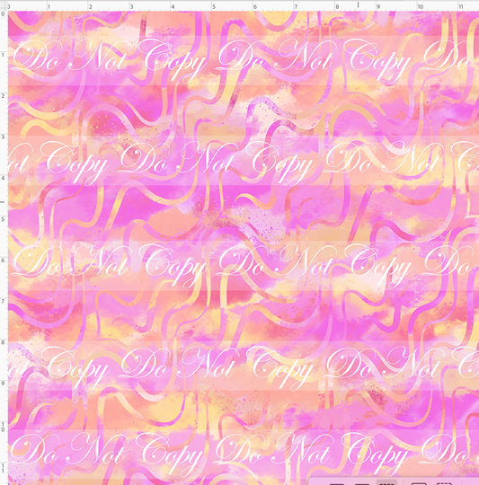 Back to the 80s - Waves Coordinate - Pink and Orange