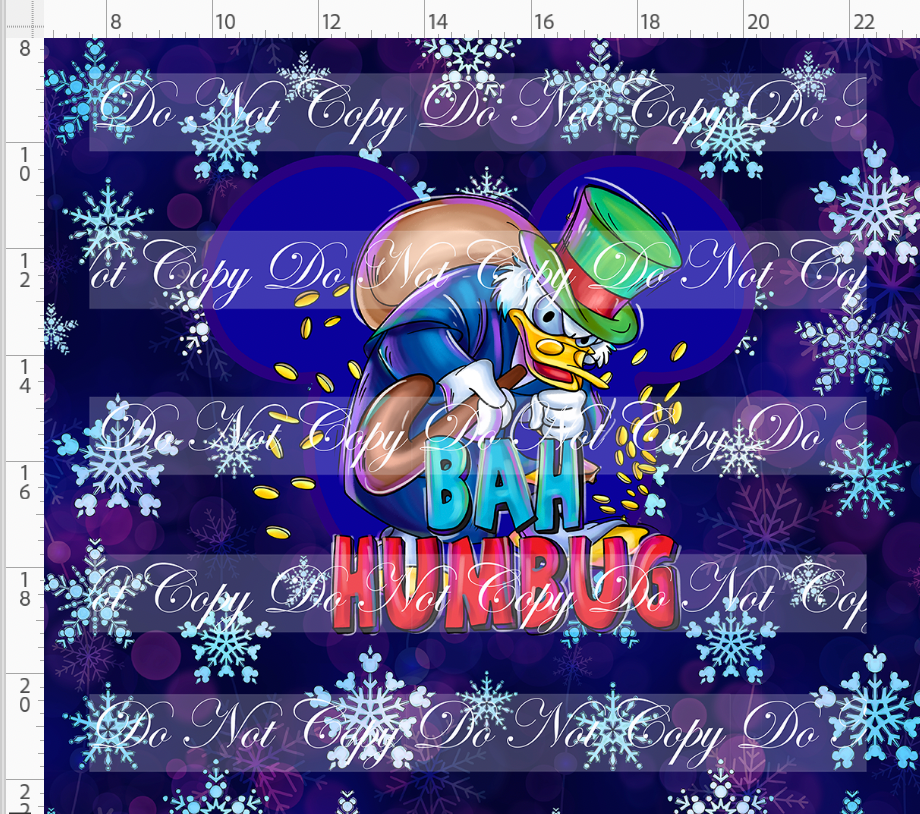 Bah humbug - panel - duck - dark - adult