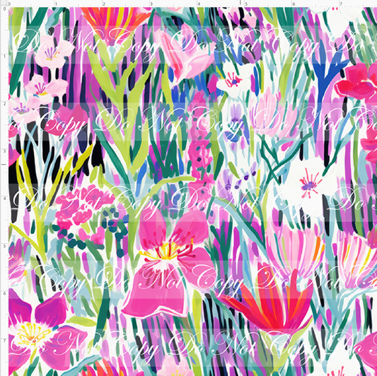 Bold Florals - Wildflowers - Rainbow - REGULAR SCALE