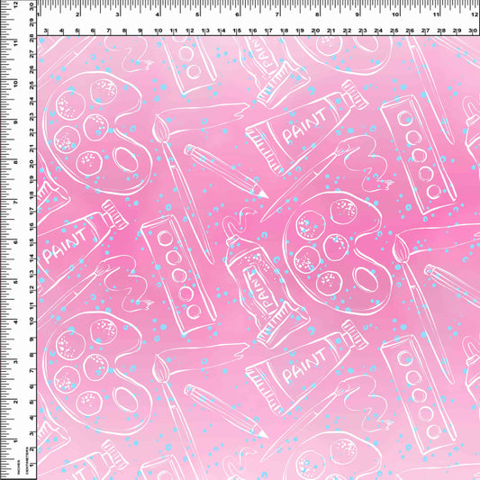 Art Class - Basics - Pink Silhouettes