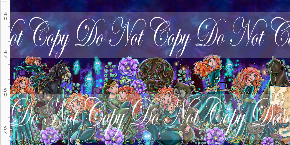 Brave at Heart - Double Border - navy