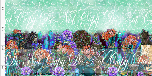 Brave at Heart - Double Border - sea foam