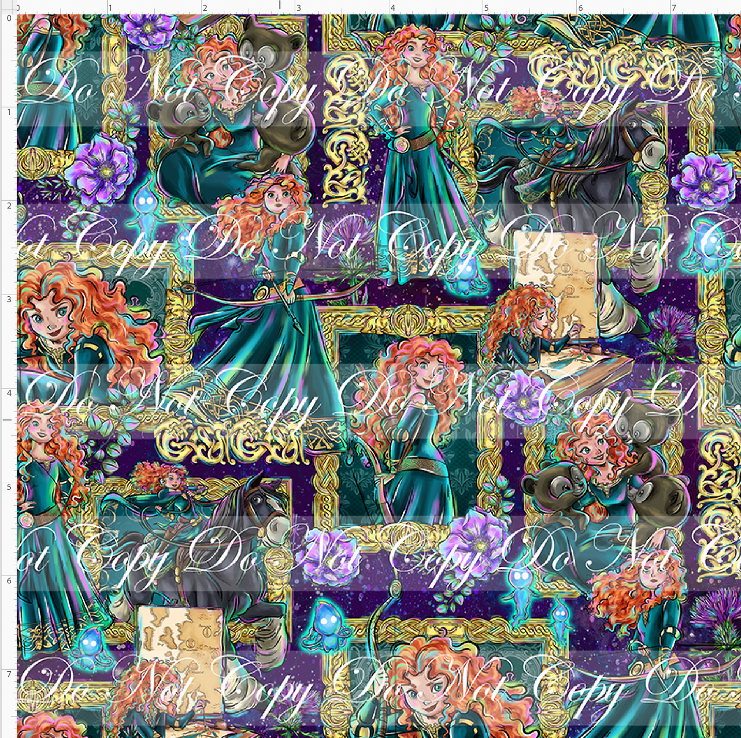 Brave at Heart - Frames - purple - SMALL SCALE