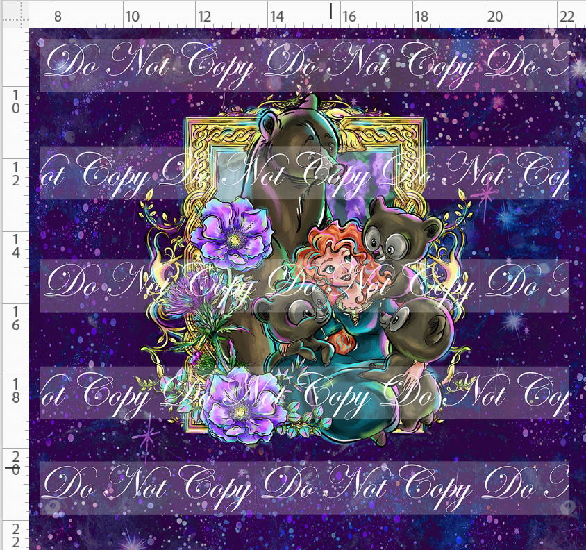 Brave at Heart - panel - purple - Frame - ADULT