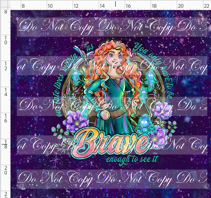 Brave at Heart - panel - purple - words - ADULT