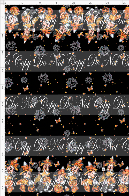 Candy Corn Mouse-double border-Black