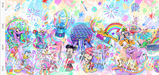 Celebrate the arts - double border - color