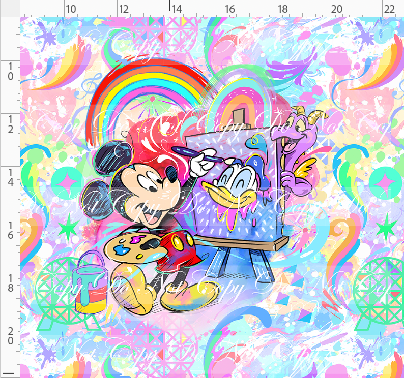 Celebrate the arts -panel - boy mouse - adult - color