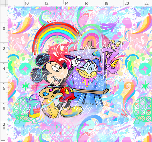 Celebrate the arts -panel - boy mouse - adult - color