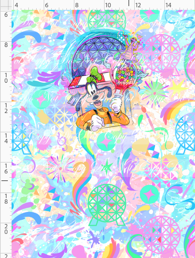 Celebrate the arts -panel - goof - child - color