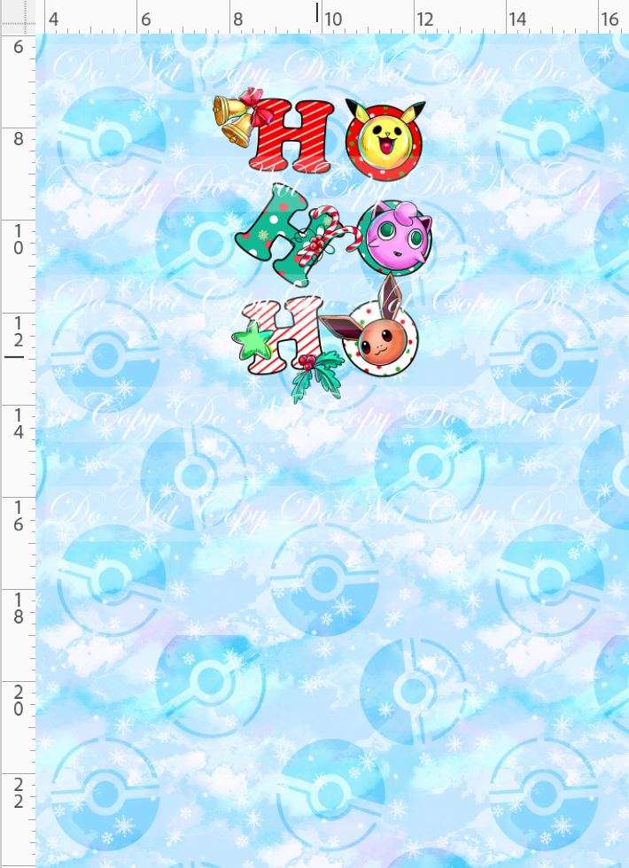 Christmas Critters - Panel - Ho Ho Ho - child