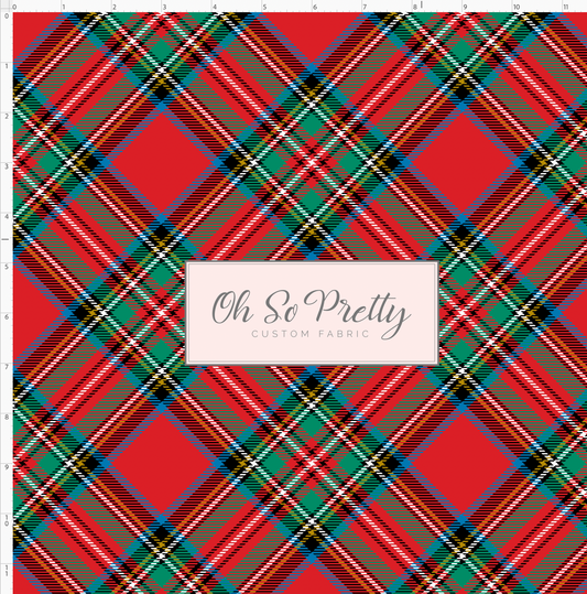 Christmas Globes - Tartan