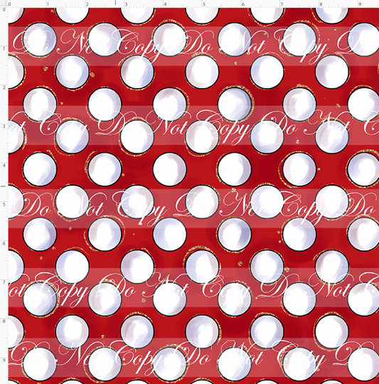 Christmas Mouse Classic - dots - red