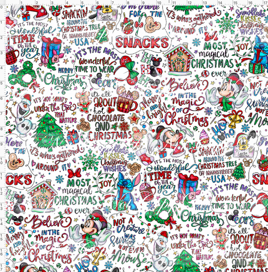 Christmas Mouse Favorite Doodles - Main - white - Regular Scale