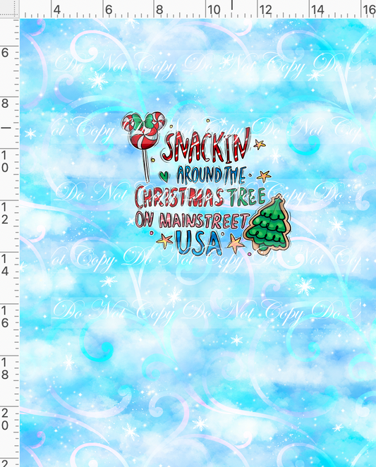 Christmas Mouse Favorite Doodles - Panel - Blue - Mainstreet - child