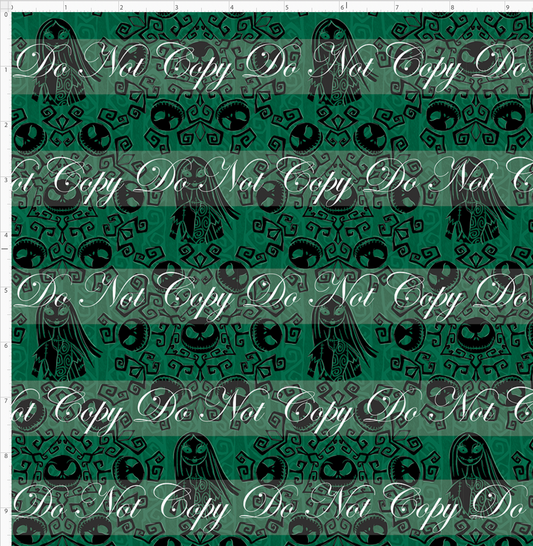 Christmas Town - damask - Small Scale