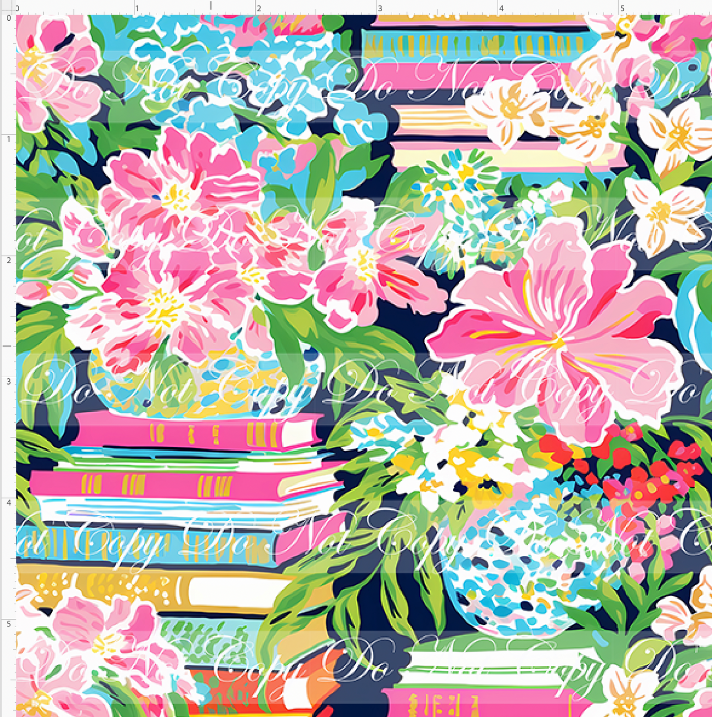 Classroom Chic - Stacked Books Navy