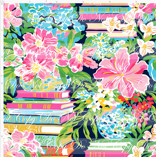 Classroom Chic - Stacked Books Navy
