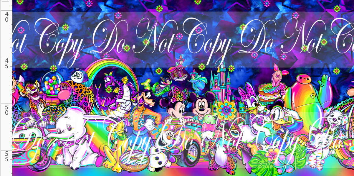 Colorful Kingdom - double border - dark