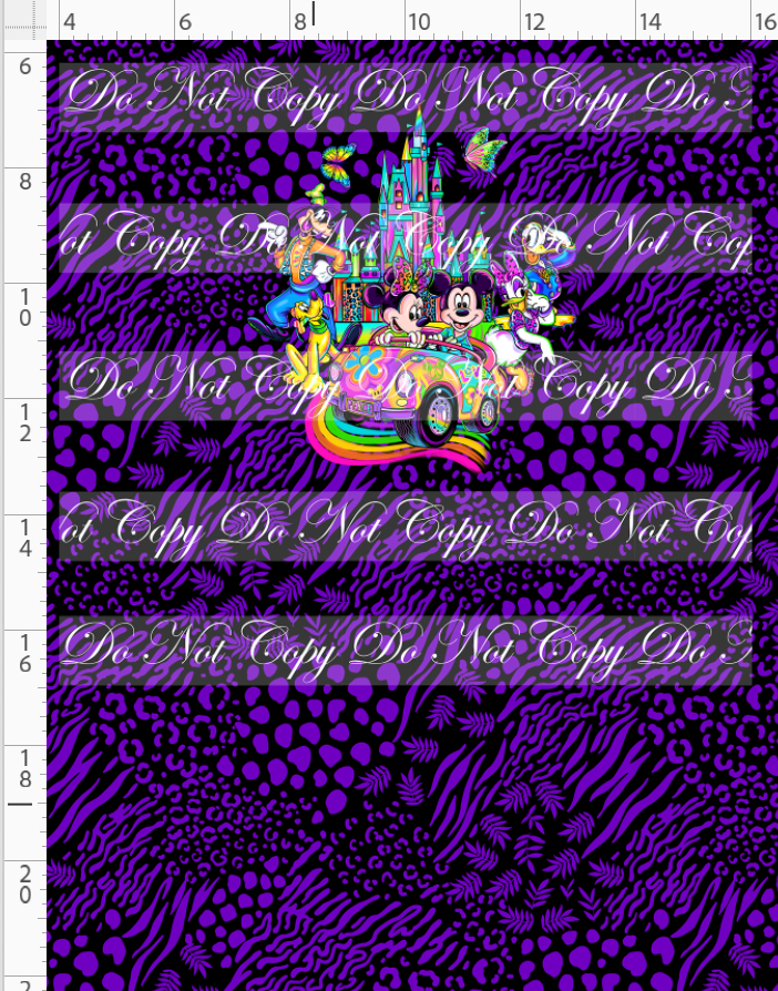 Colorful Kingdom - panel - purple leopard - everyone - CHILD