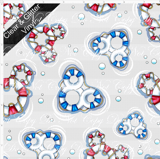 Cruise into Magic-Coordinate-mouse raft-CLEAR & GLITTER VINYL