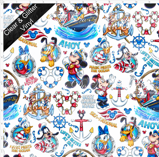 Cruise into Magic-Main-characters and words-CLEAR &GLITTER VINYL-regular scale