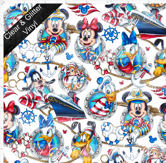 Cruise into Magic-Main-characters in port frames-CLEAR &GLITTER VINYL-regular scale
