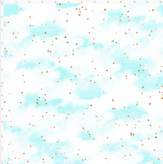 Crumpit & Co - Background - Light Blue with Stars