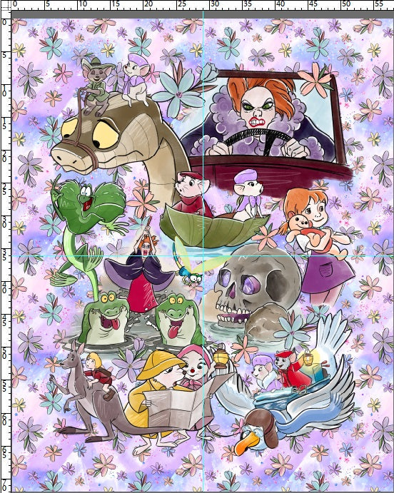 Down Under -  Full Size Blanket Panel 58W x 72H