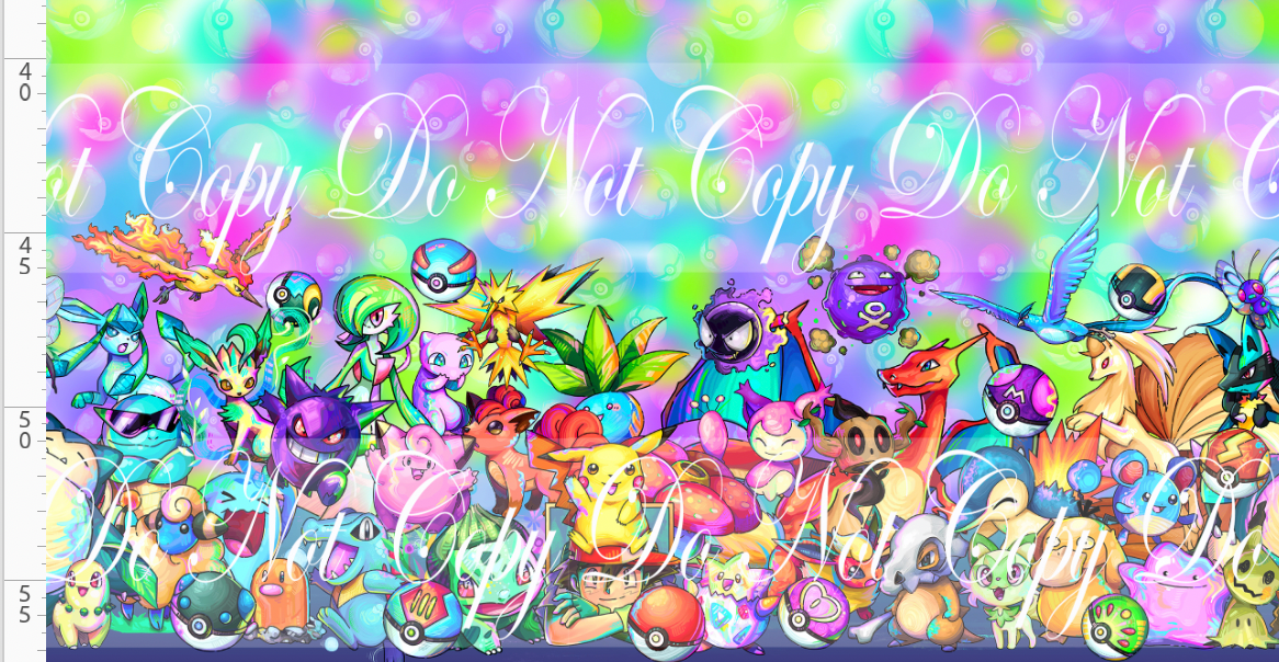 Elemental Critters - double border - colorful background