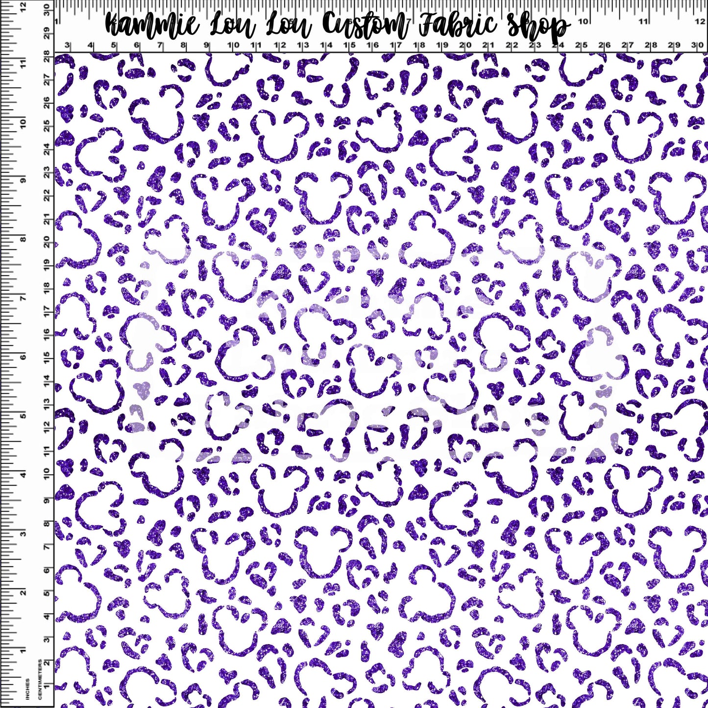 Endless Essentials - Wild Silhouettes - Grape Glitter on White - Small Scale