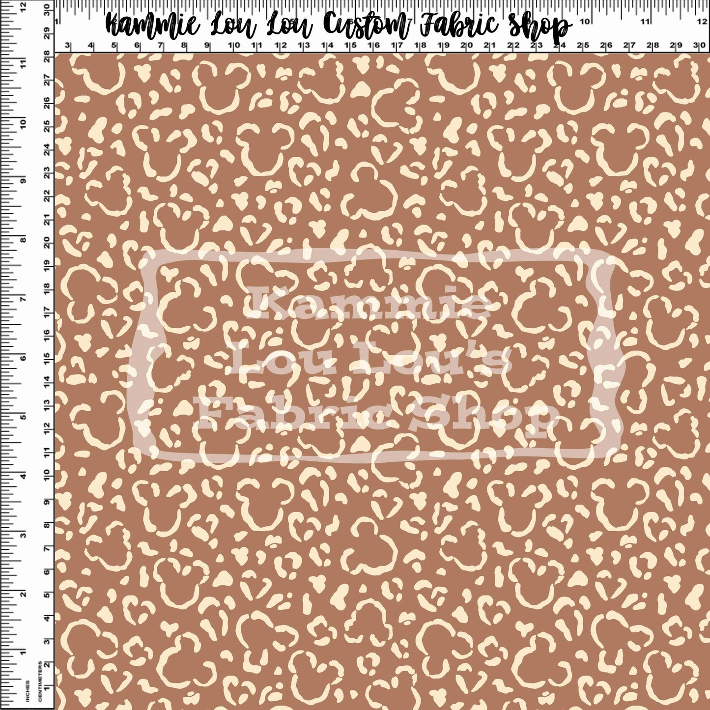 Endless Essentials - Wild Silhouettes - Tan on Brown - Small Scale