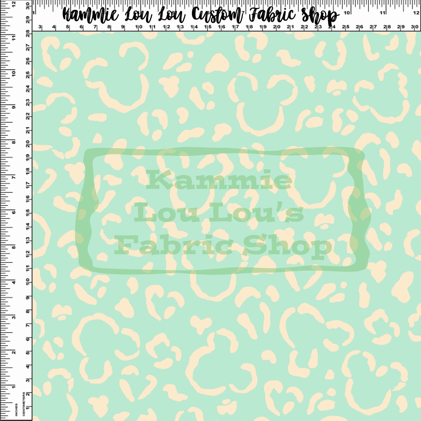 Endless Essentials - Wild Silhouettes - Tan on Mint - Regular Scale