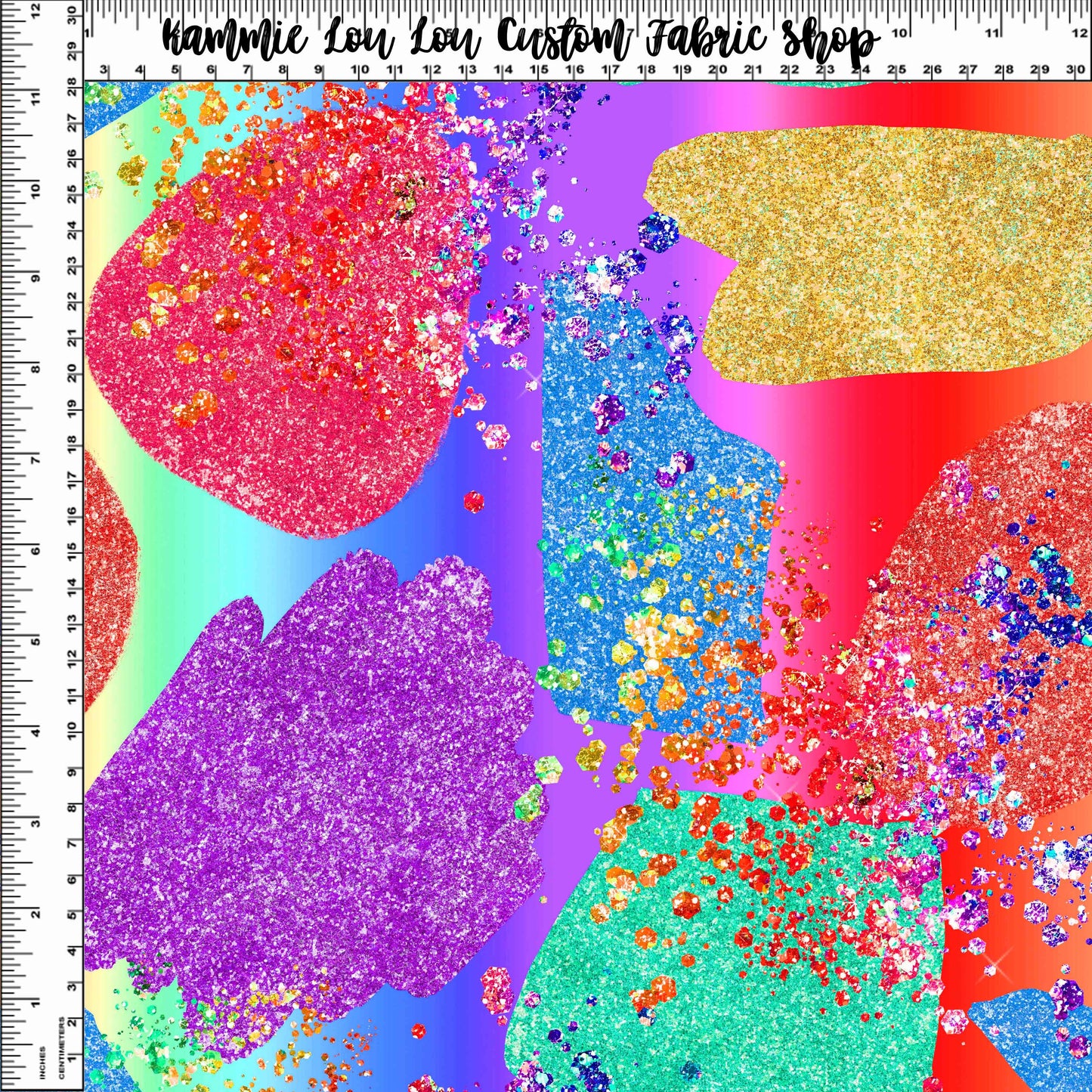 Endless Essentials Color Explosion - Abstract Red Rainbow #1