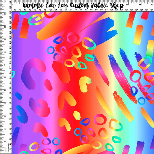 Endless Essentials Color Explosion - Abstract Red Rainbow #3