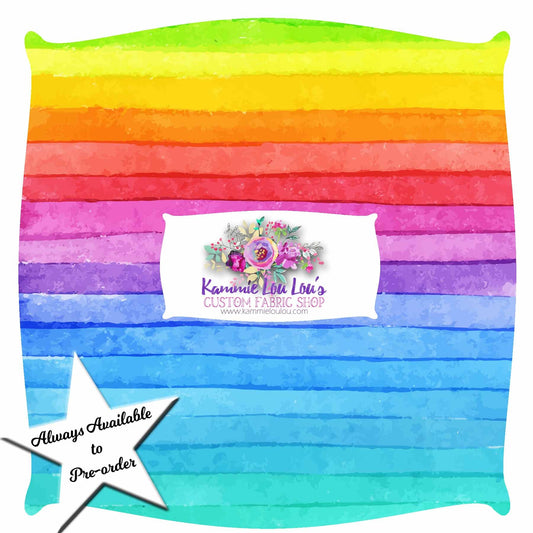 Endless Essentials: Kammieland Most Requested - Watercolor Rainbow Stripes